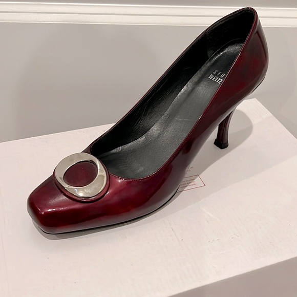 Stuart Weitzman Cherry Cosmos Heels - Picture 2 of 11